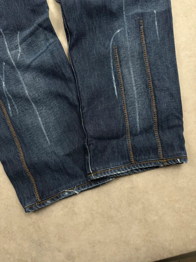 2010S Cavalli Navy Faded Storm Denim Jeans GfhJzZK 9