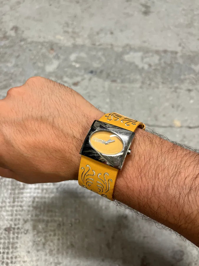 Cavalli Orange Leather Bracelet Watch (OS) coudwuY 2