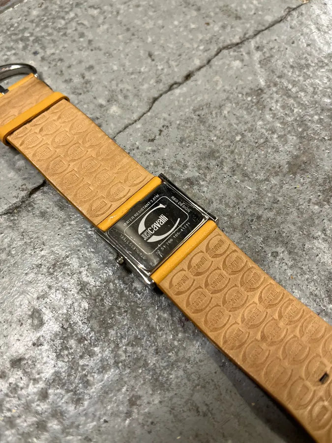 Cavalli Orange Leather Bracelet Watch (OS) coudwuY 7