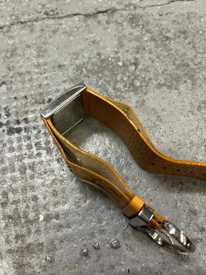 Cavalli Orange Leather Bracelet Watch (OS) coudwuY 9