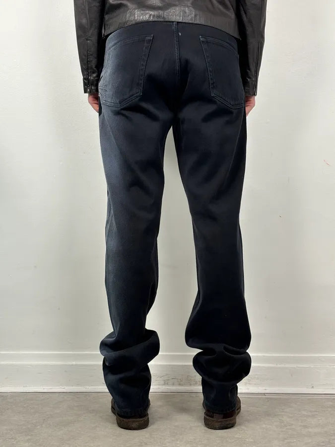 2000s Cavalli Archive Cat Navy Gradient Denim Jeans fcqFrGE 3