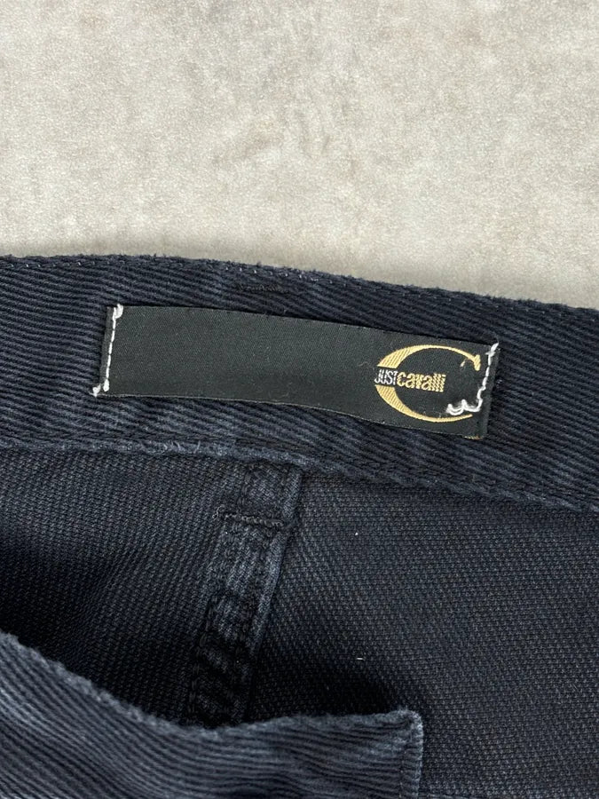 2000s Cavalli Archive Cat Navy Gradient Denim Jeans fcqFrGE 11