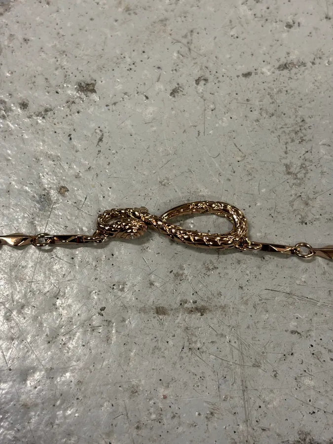 Cavalli Rose Gold Snake Charm Bracelet tHRgYUA 4