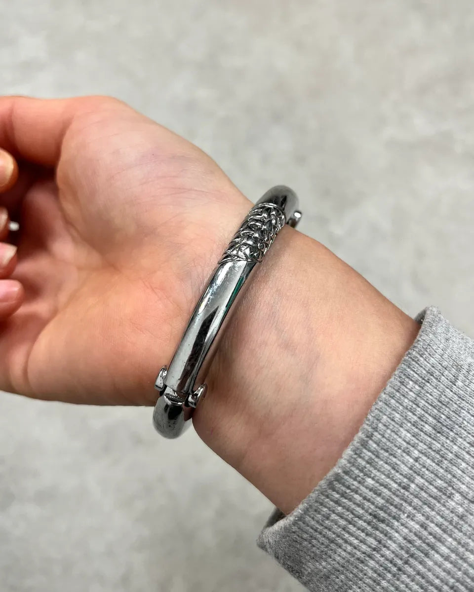 Cavalli Silver Metal Snake Bangle Bracelet ufqKfzD 3