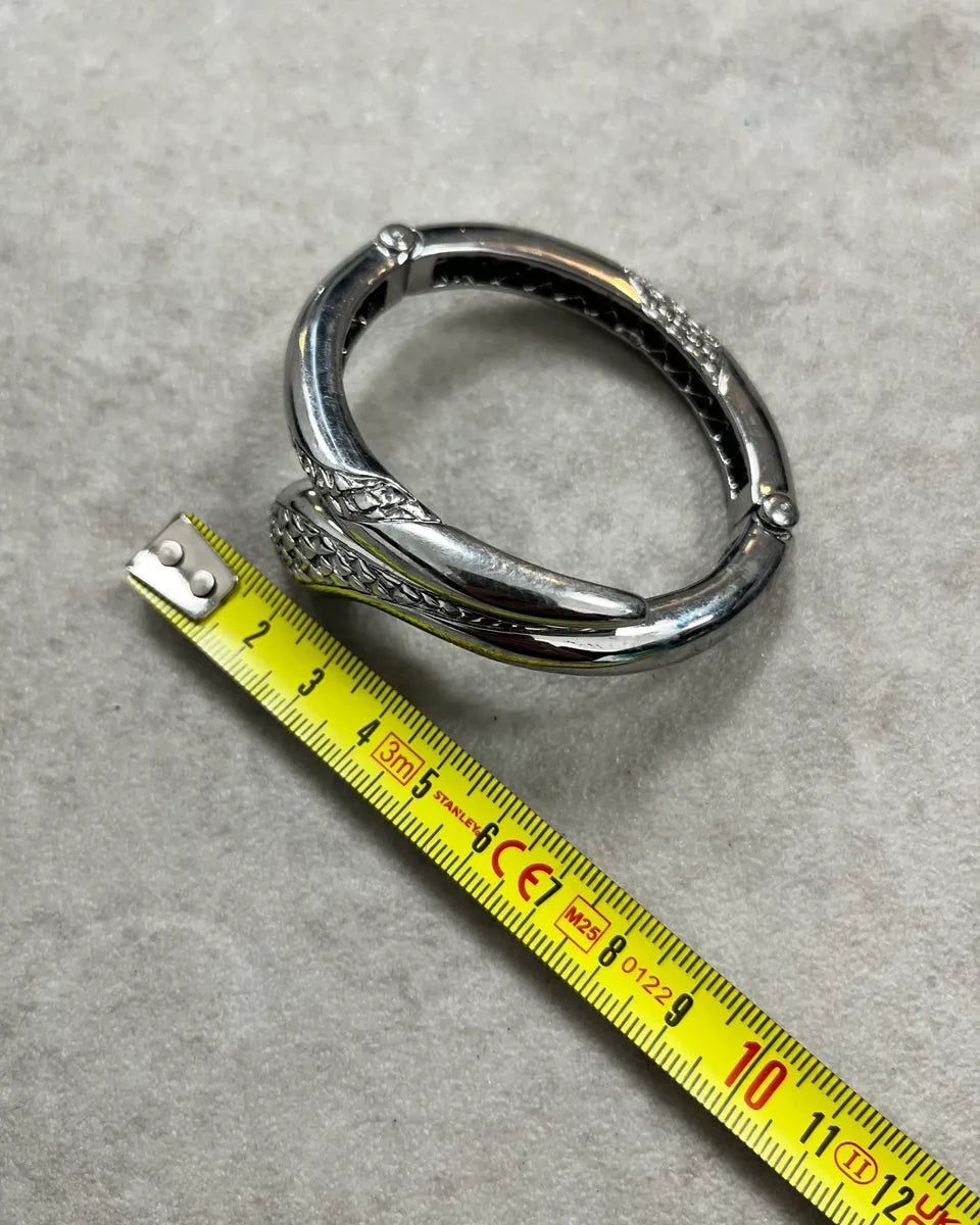 Cavalli Silver Metal Snake Bangle Bracelet ufqKfzD 7