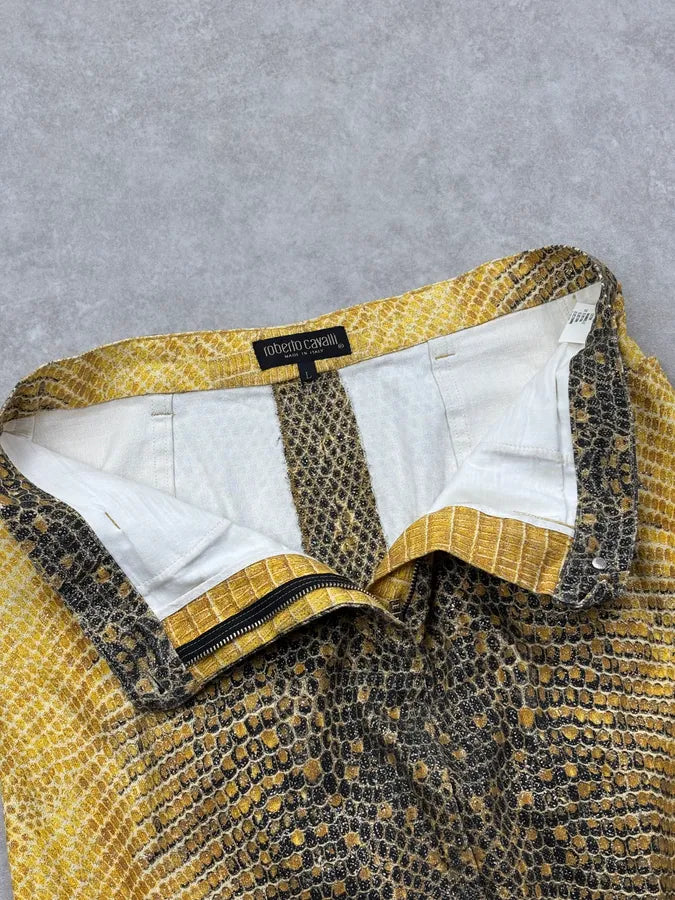 2000s Roberto Cavalli Python Bees Skirt PwaqzmM 7