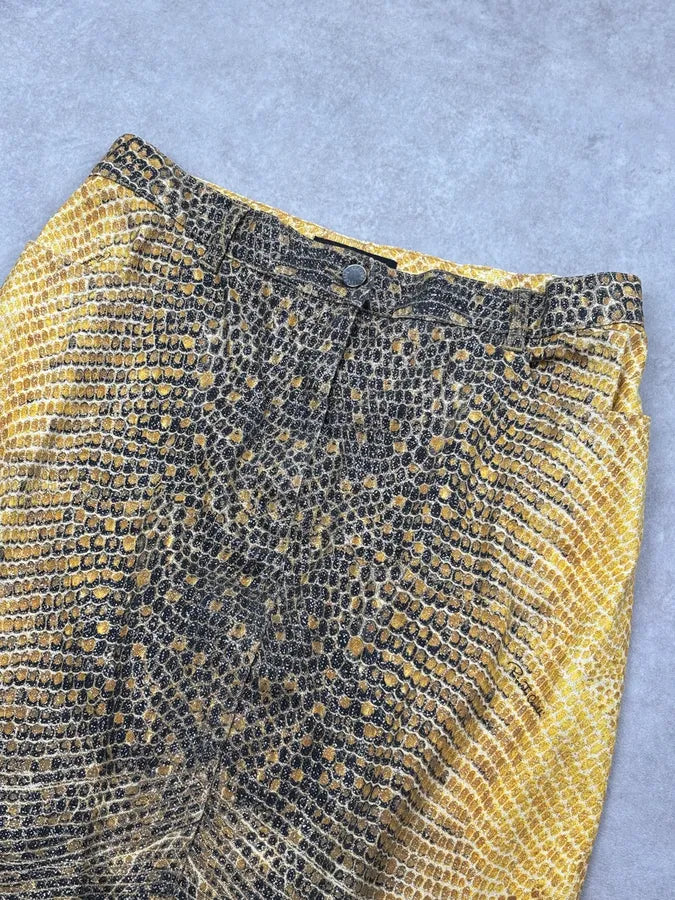 2000s Roberto Cavalli Python Bees Skirt PwaqzmM 4