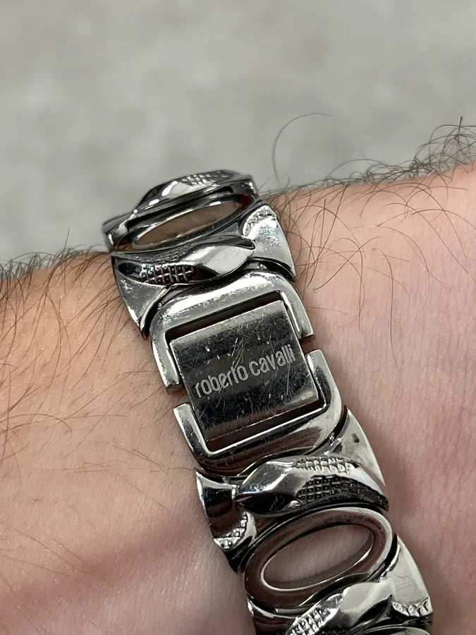 Cavalli Snake Armband Grey Steel Watch JcRCTIx 4