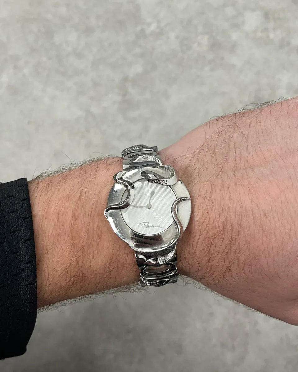 Cavalli Snake Armband Grey Steel Watch JcRCTIx 0