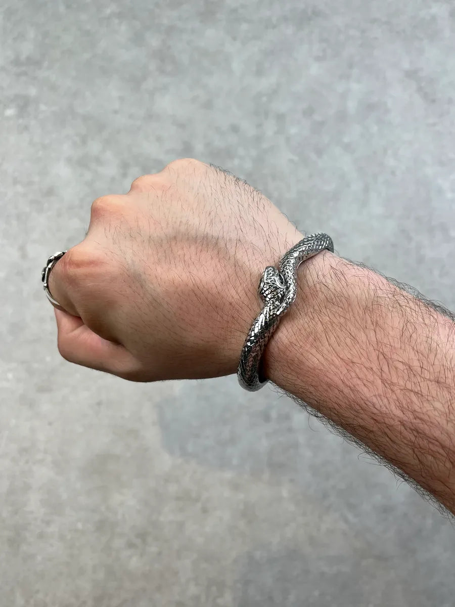 Cavalli Snake Grey Steel Bracelet rHhoGfF 0