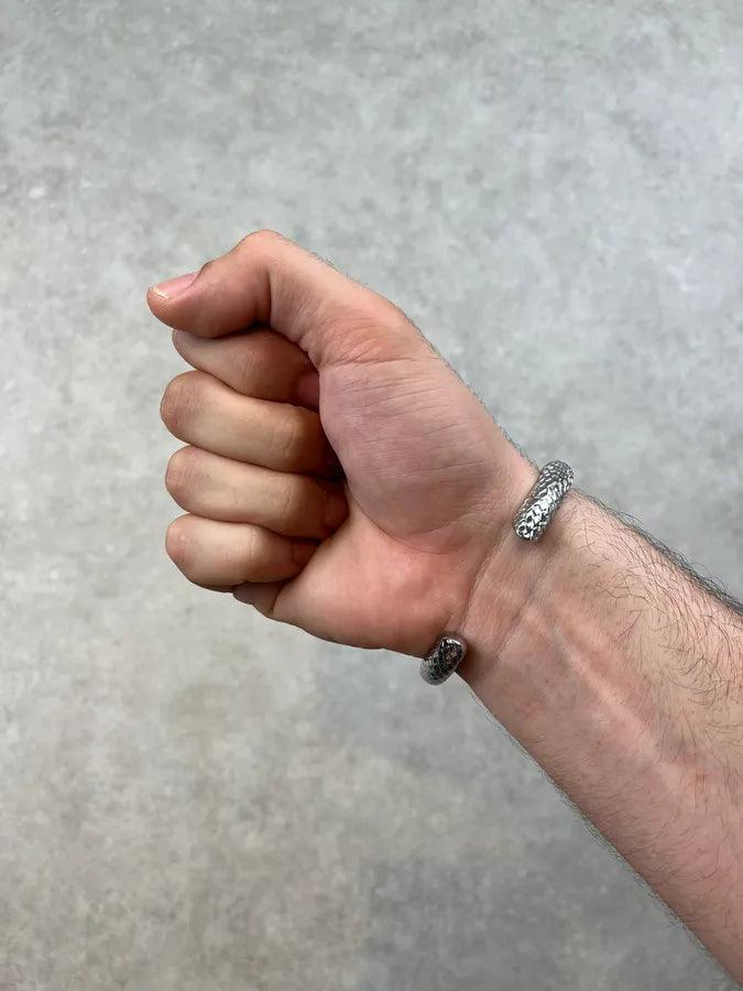 Cavalli Snake Grey Steel Bracelet rHhoGfF 3