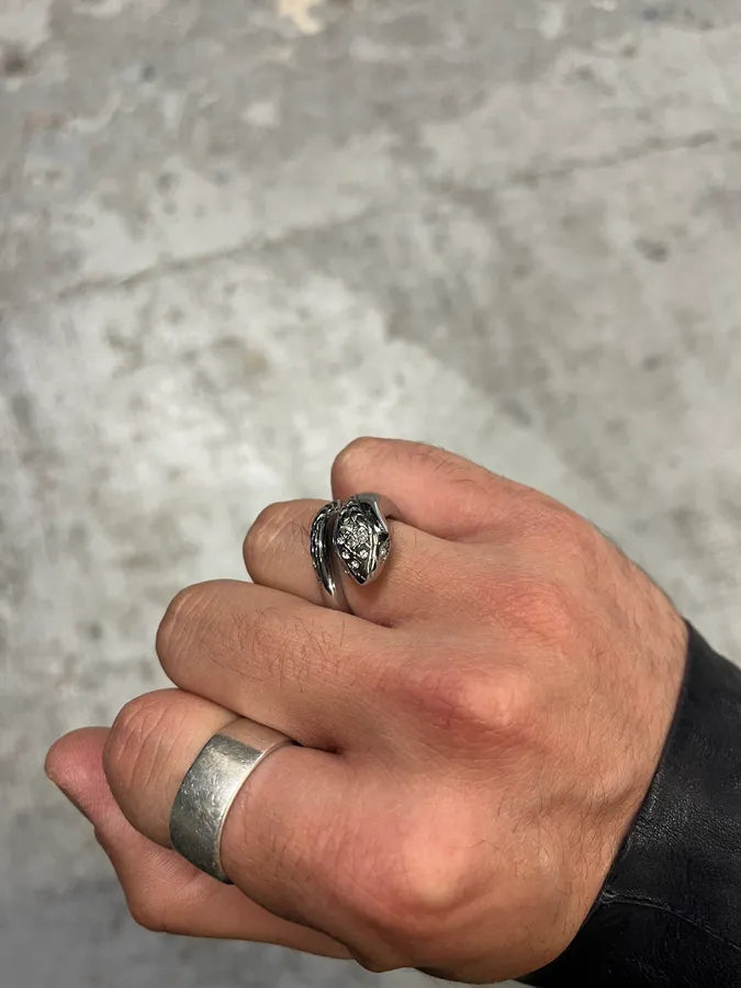 Cavalli Snake Ornament Circular Ring (OS) CpWLWxP 2