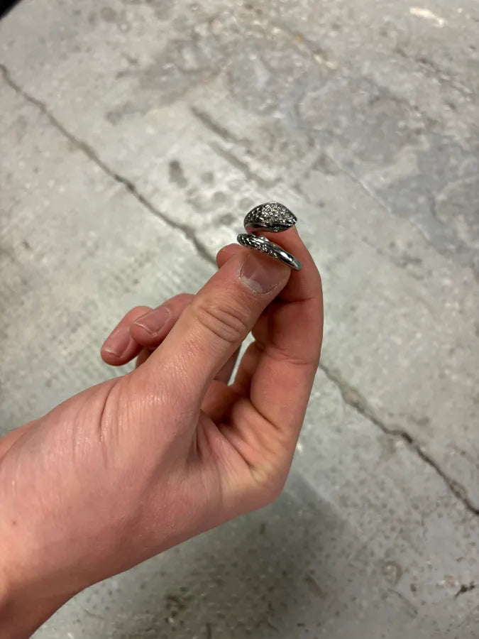 Cavalli Snake Ornament Metal Ring (OS) mAmjRtF 2