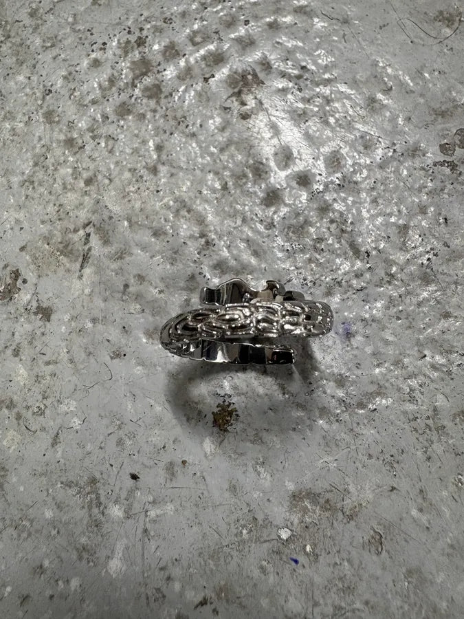 Cavalli Snake Ornament Metal Ring (OS) mAmjRtF 4