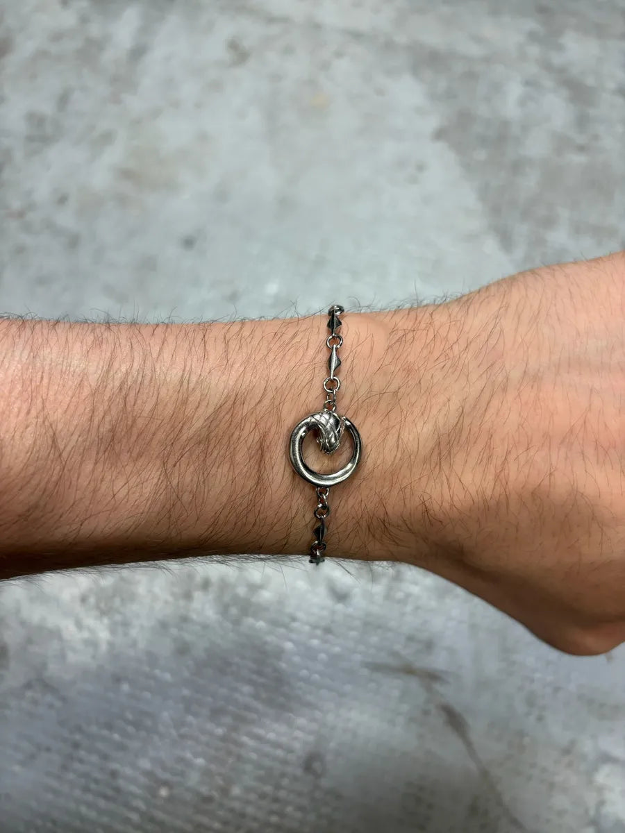 Cavalli Snake Stainless Steel Chain Bracelet fsZjoDE 3