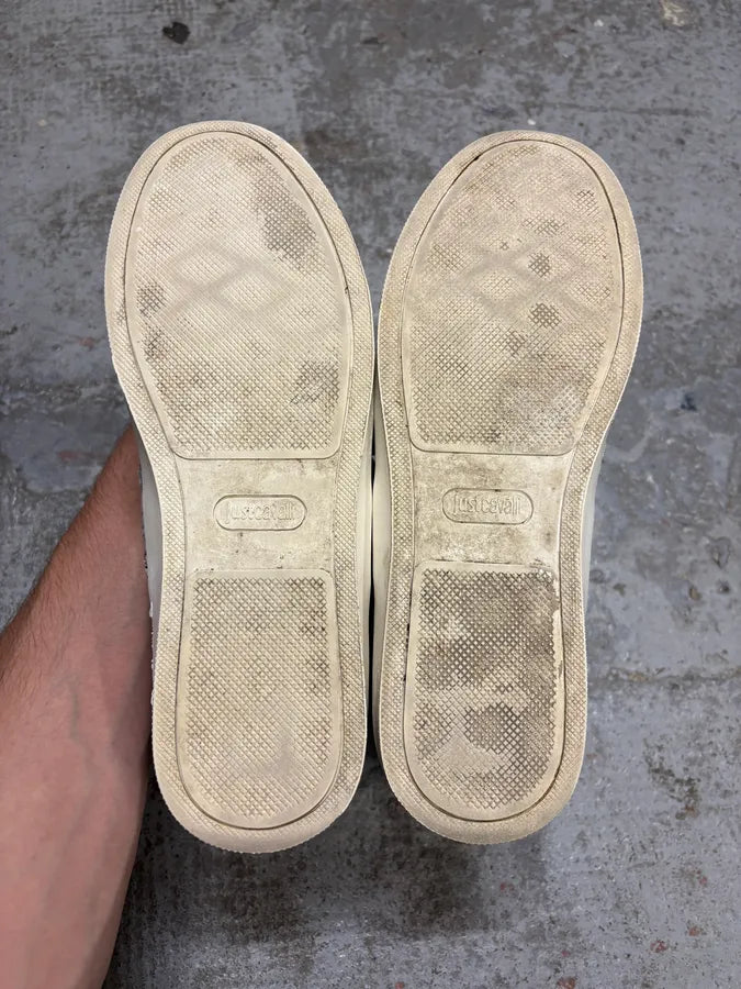 Cavalli Snakeskin Effect Blue & Black High Sneakers CSBrgVQ 7