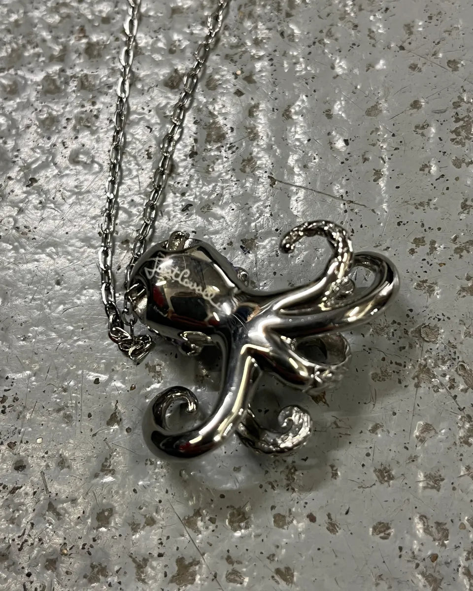 Cavalli Stainless Steel Purple Strass Octopus Pendant Necklace YtStPAl 5