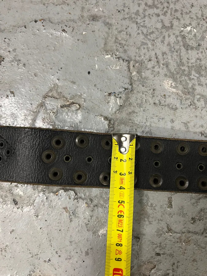 Cavalli Studded Prestigious Metal Buckle Leather Belt (OS) 8