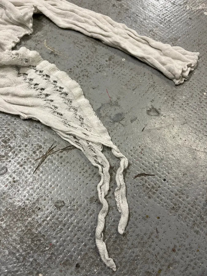 Cavalli White Mesh Cardigan Top Idbyqkm 2