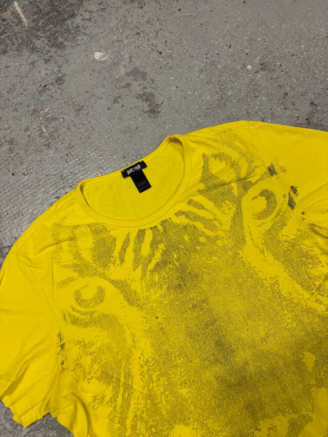 Cavalli Yellow Tiger T-Shirt qbuAmLK 4