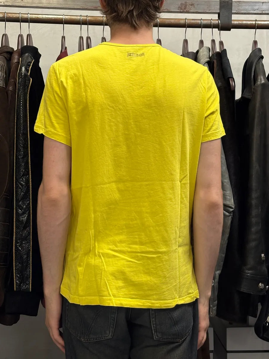 Cavalli Yellow Tiger T-Shirt qbuAmLK 2