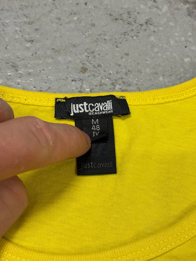 Cavalli Yellow Tiger T-Shirt qbuAmLK 7