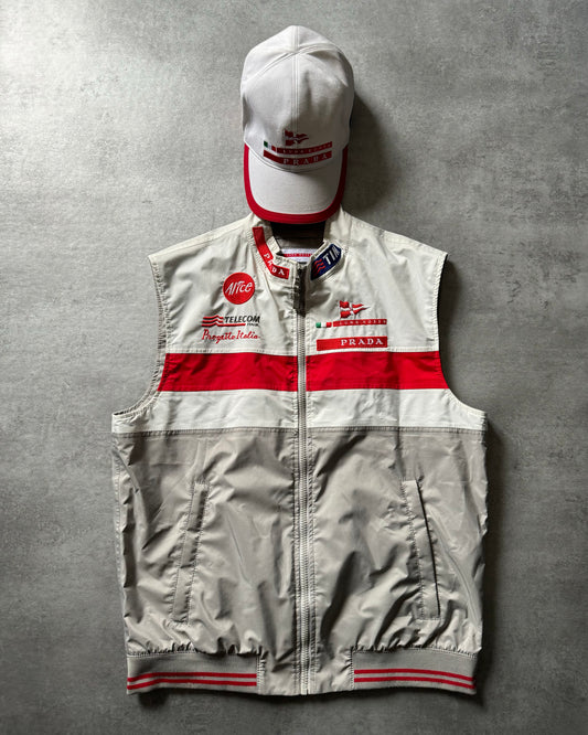 2003 Prada Luna Rossa Racing Challenge Sleeveless Jacket & Cap (L) - 1
