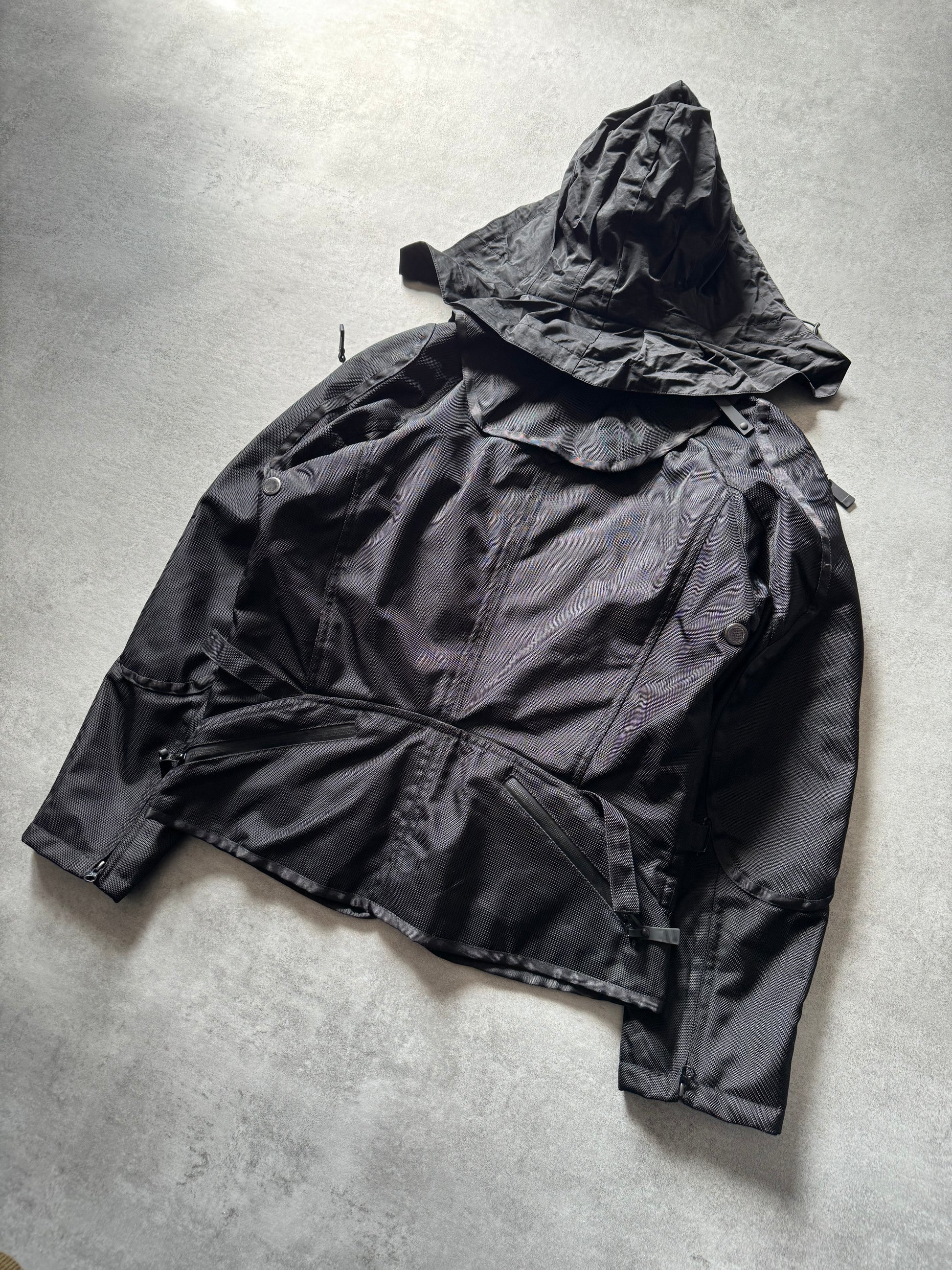 AW2000 Issey Miyake Ballistic Avant-Garde Black Cargo Jacket (L) - 7