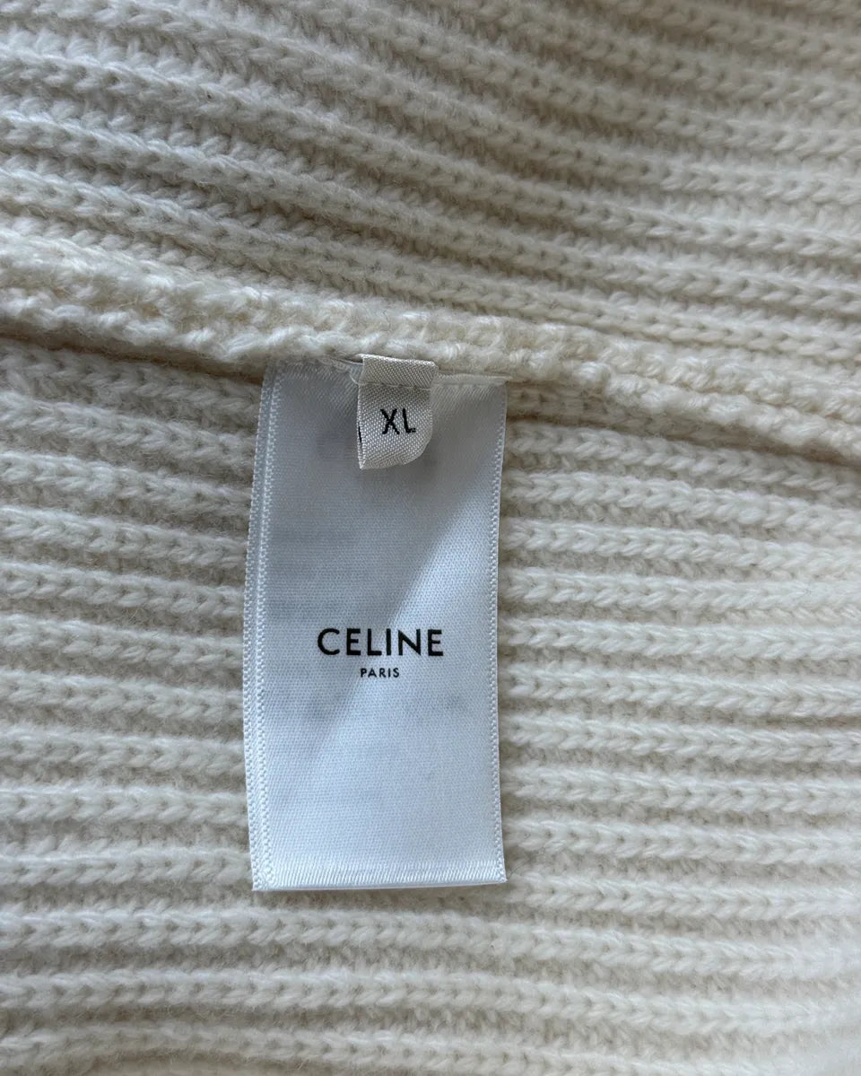Celine Creamy Beige Wool Sweater PGNbTsS 10