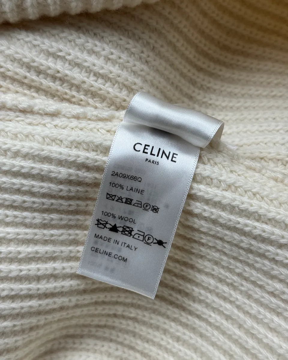 Celine Creamy Beige Wool Sweater PGNbTsS 11