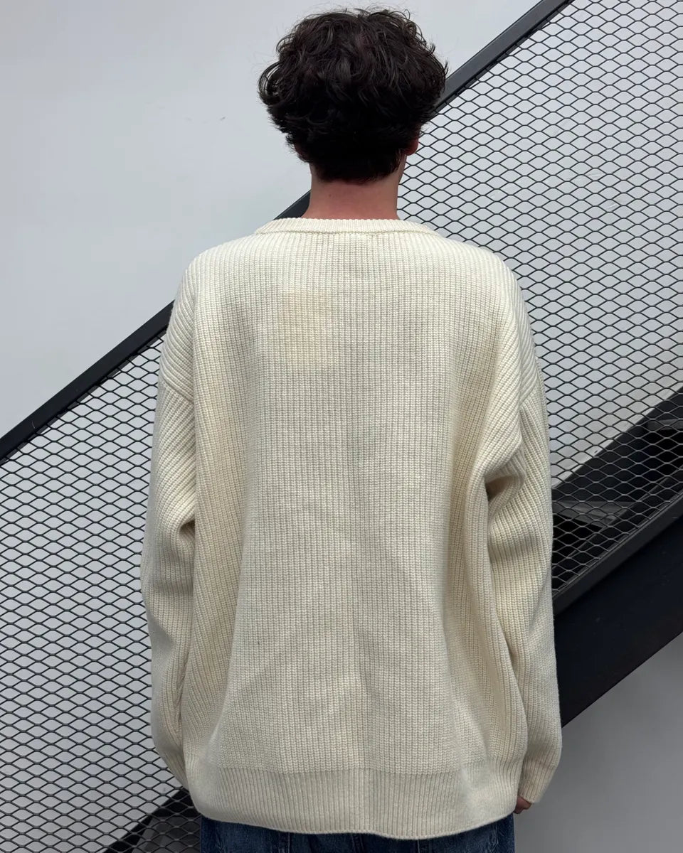 Celine Creamy Beige Wool Sweater PGNbTsS 2