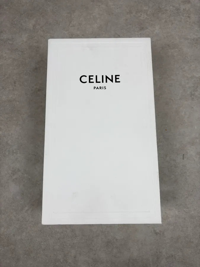 Celine CT-02 White Mid Leather Sneakers eNMaWbj 10