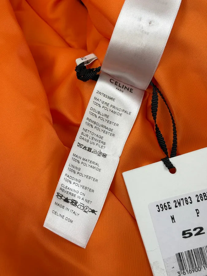 Celine Embroidered Bordeaux Nylon Bomber Jacket lbKmwdV 13