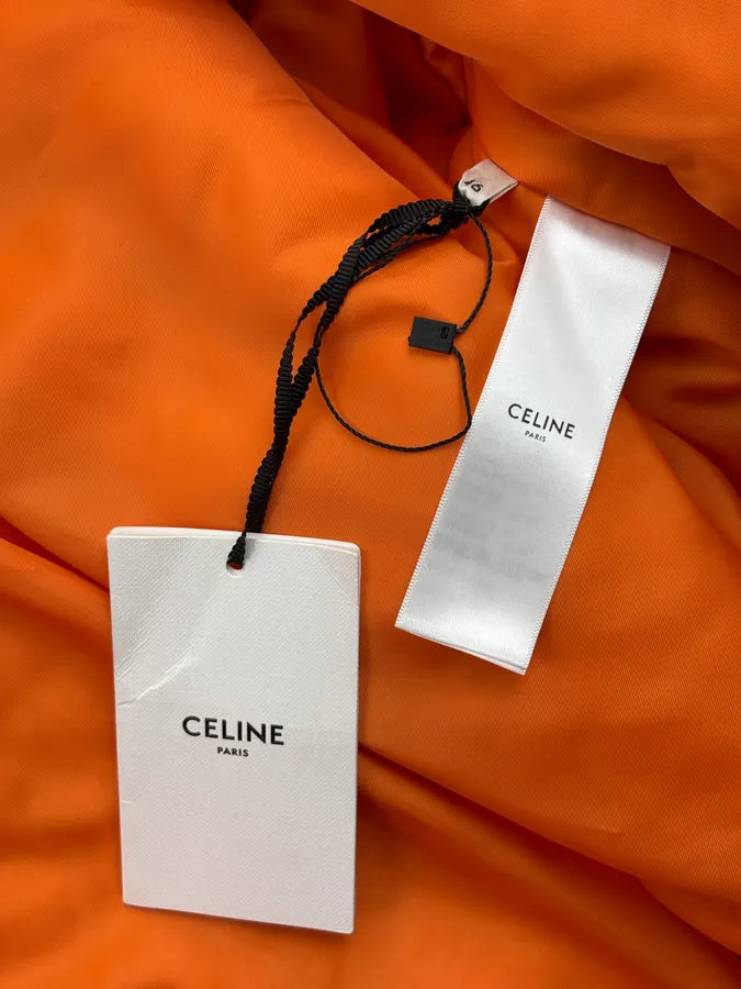 Celine Embroidered Bordeaux Nylon Bomber Jacket rcvvpcu 10