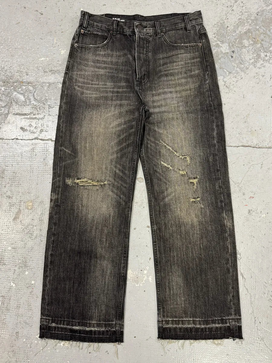 Celine Japan Eroded Grey Raw Denim Jeans jWNZEDT 0