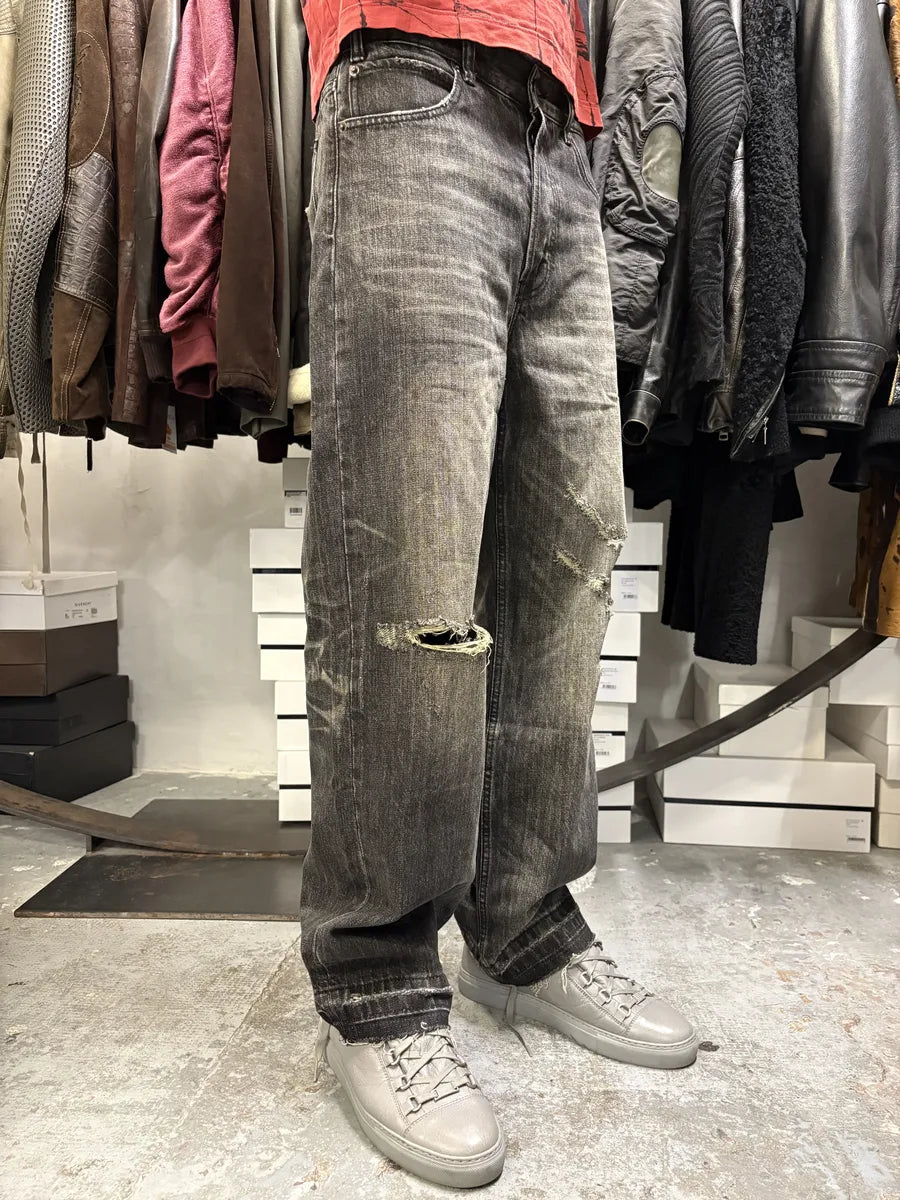 Celine Japan Eroded Grey Raw Denim Jeans jWNZEDT 1