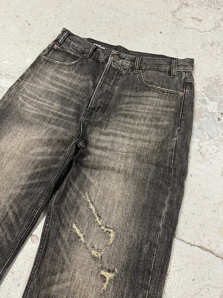 Celine Japan Eroded Grey Raw Denim Jeans jWNZEDT 10