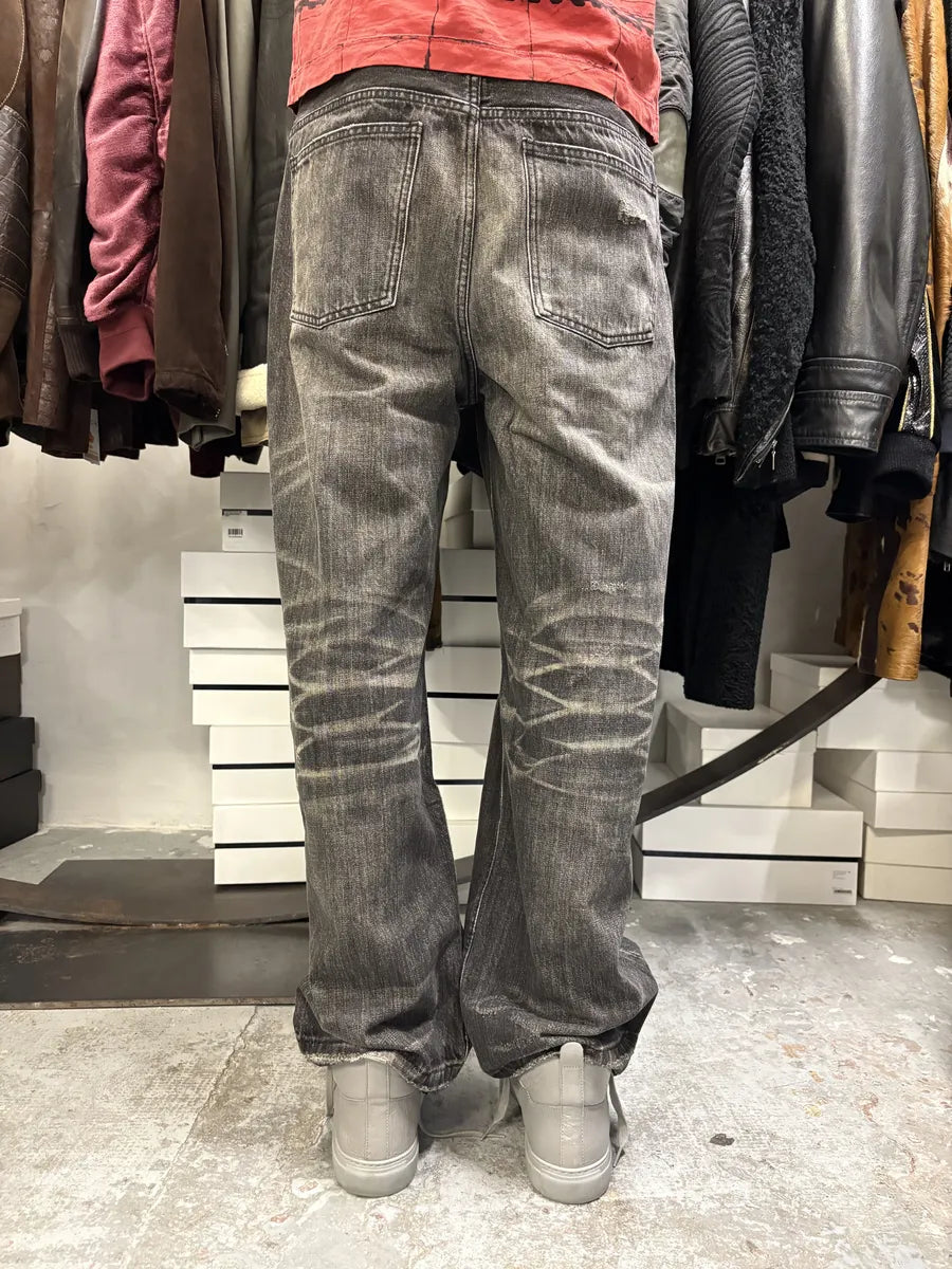 Celine Japan Eroded Grey Raw Denim Jeans jWNZEDT 2