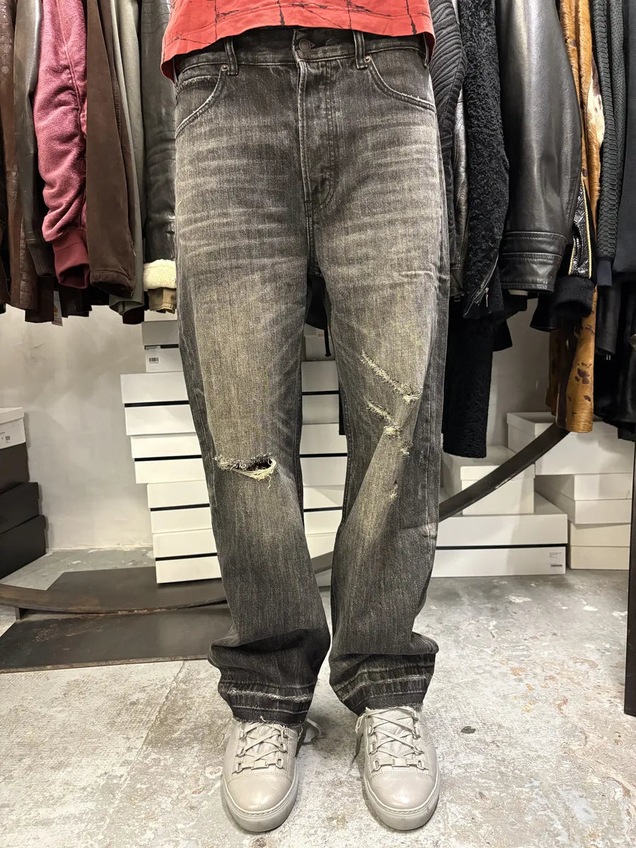 Celine Japan Eroded Grey Raw Denim Jeans jWNZEDT 3
