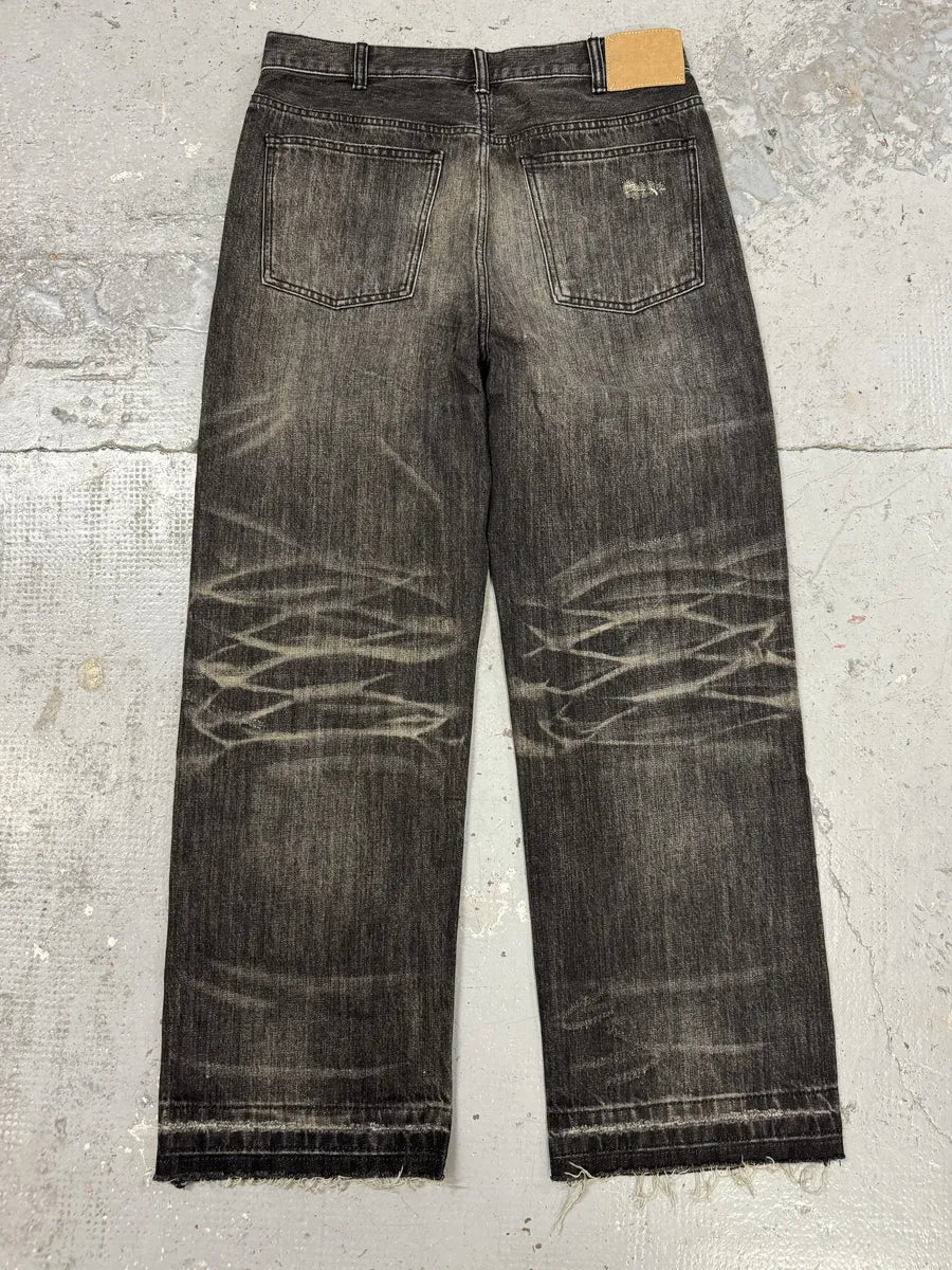 Celine Japan Eroded Grey Raw Denim Jeans jWNZEDT 4