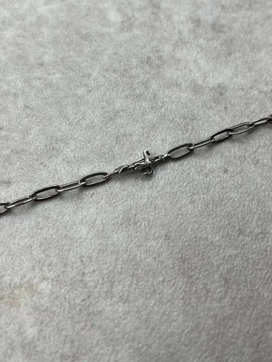 Cesare Paciotti 925 Silver Metal Dagger Chain Bracelet liOyaPq 4