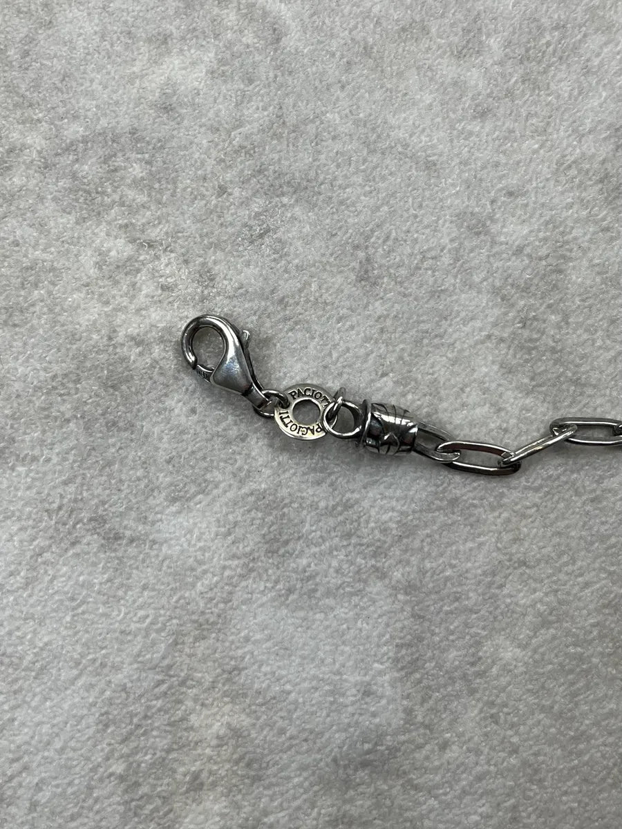 Cesare Paciotti 925 Silver Metal Dagger Chain Bracelet liOyaPq 7