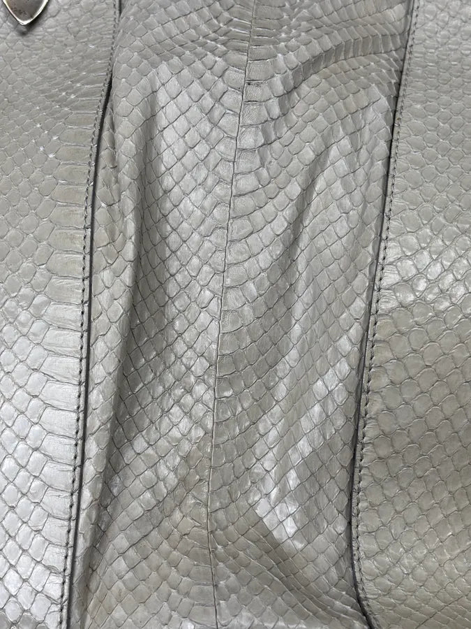 Cesare Paciotti Beige Python Leather Handle Bag qkSMSiS 7