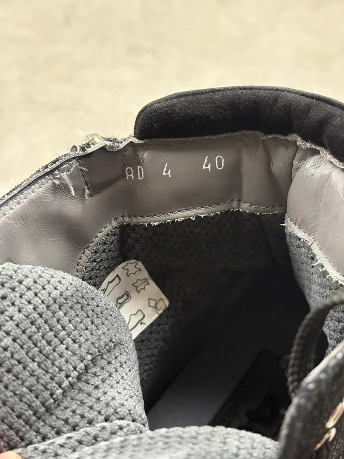 Cesare Paciotti Black & Grey High Sneakers TNIoYjc 9