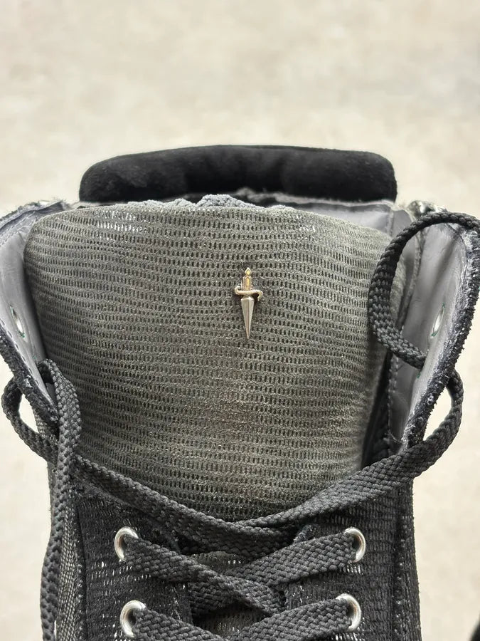 Cesare Paciotti Black & Grey High Sneakers TNIoYjc 7