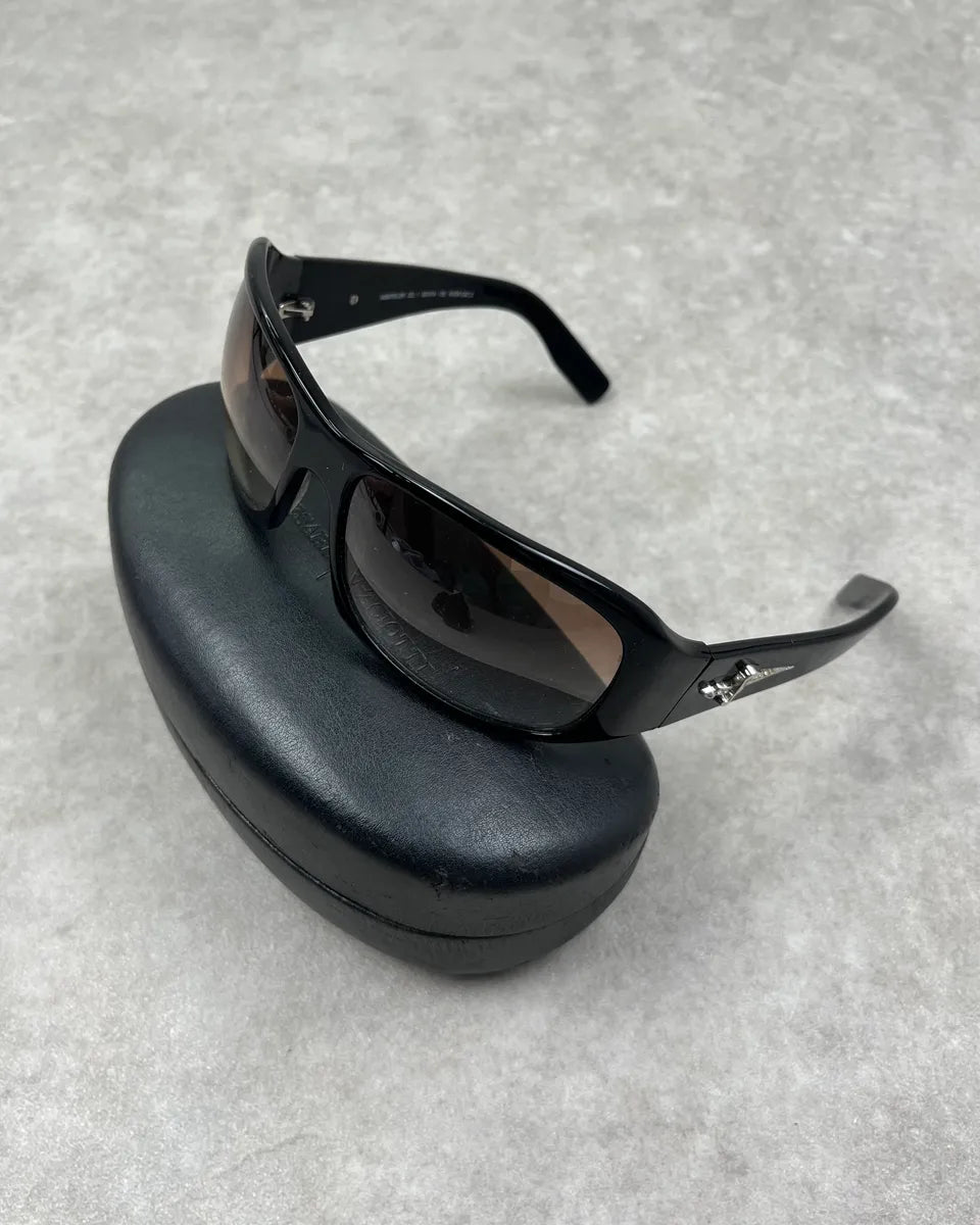 Cesare Paciotti Black Acetate Dagger Logo Sunglasses IdTdSkI 0