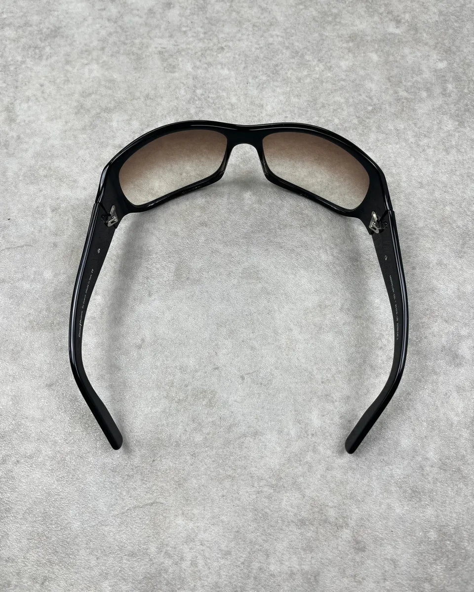 Cesare Paciotti Black Acetate Dagger Logo Sunglasses IdTdSkI 4