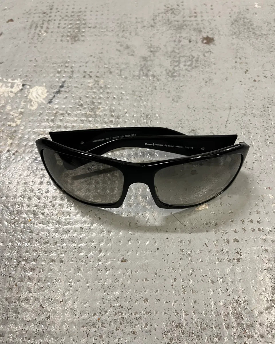 Cesare Paciotti Black Acetate Dagger Sunglasses jnwOjpY 4