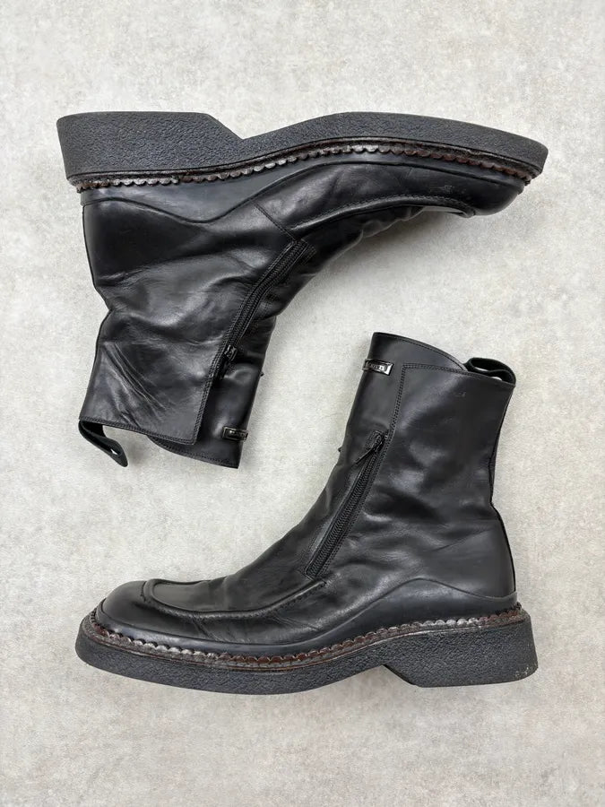 Cesare Paciotti Black Combat Ankle Boots mTCyLUD 3