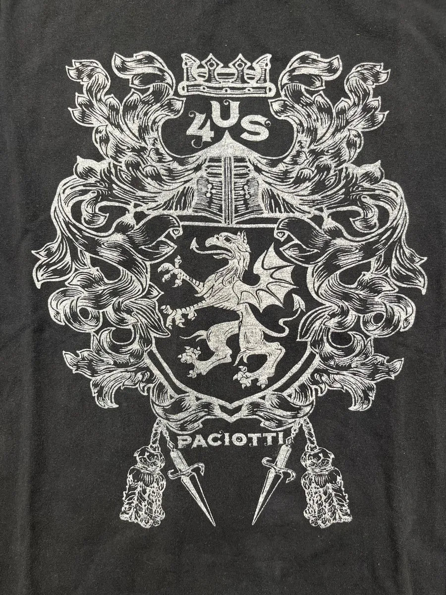 Cesare Paciotti Black Royal Lion Dagger T-Shirt puosizO 6